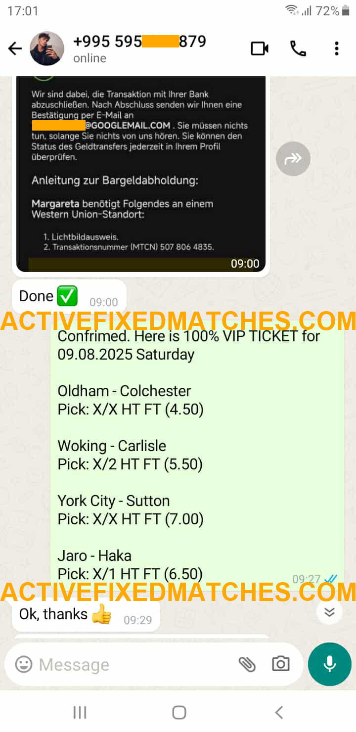 Best Fixed Matches 100% Sure