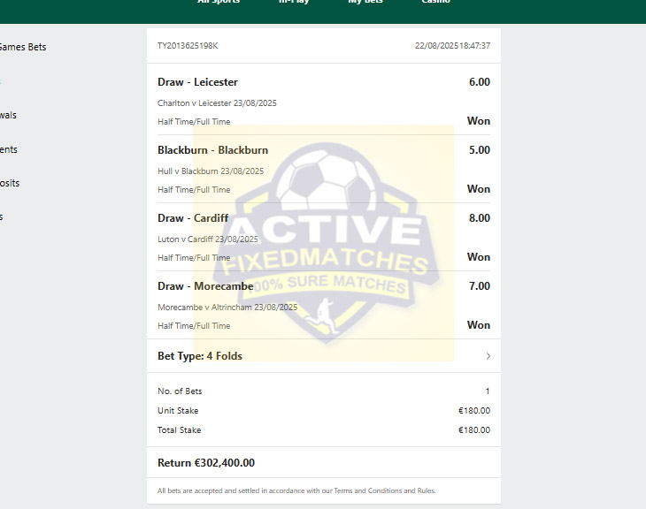 Football Fixed Match 1X2